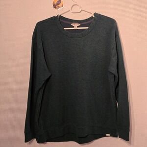 Orvis Sweatshirt Mens Large Green Modal Blend Pullover Heather